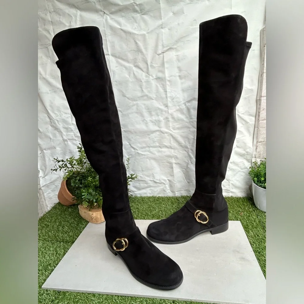 Stuart Weitzman Boots & Booties / Knee-High black SIELLA women Sz 11 NEW